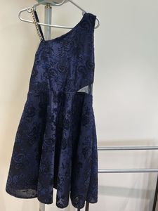 Fixed price lovely blue colour off shoulder dress