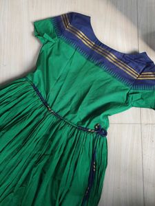 Elegant Green Ethnic Dress