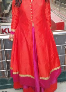 A Kurta With Lehanga
