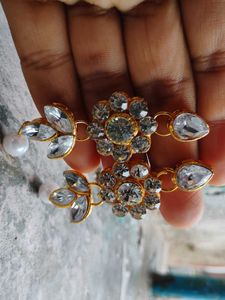 Sparkling Floral Drop Earrings