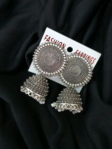 🥰Silver oxidise Jhumka earring for women