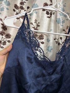 Silk Lace Trim Mini Slip  Lingerie