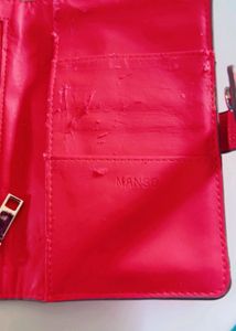 Authentic Mango Red Passport Holder/ Card Holder