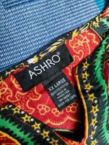 Ashro Women Black Dashiki Print Kaftan Dress