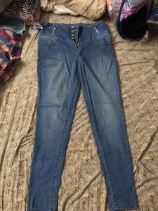 Denim Blue Jeans Hardly Worn Good Condition
