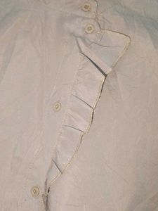 Peach Ruffle Blouse