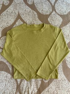 Olive Green Long Sleeve Top