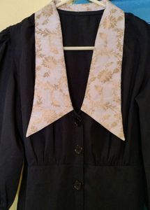 Vintage Inspired Black Dress Korean