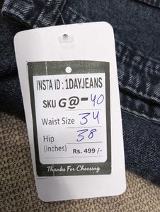 G@40 Size-34 Straight Jeans