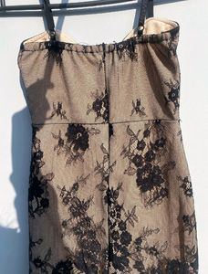 Unused Nude Colour Lacey Bodycon Dress
