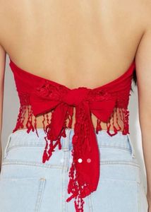 Floral Tube Top with Fringe