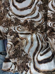 Y2k animal print oversized top