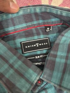 Knighthood Blue Checked Shirt