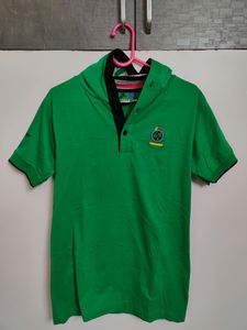 Aesthetic Green Colour T-shirt For Boys