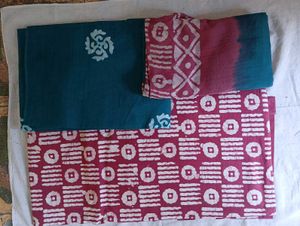 Heavy Cotton Wax Batik Suit, Stechies Dress