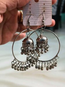 Hoop Jhumka Earrings