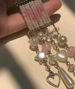 Beaded Pin Cum Phone Charm