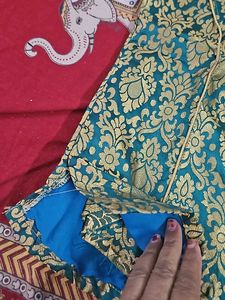 Banarasi Silk Blouse  With Sleeves