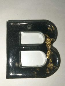 Resin Alphabet Keychain
