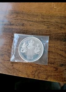 Laxmi Ganesh Silver Coin Wt:10gm