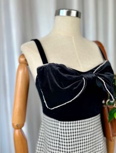 Chic Gingham Tweed  Dress