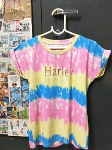 Tiedye Multicolored With Shimer Print Tshirt