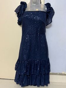Pintrest Sparkling Blue Sequin Party Dress