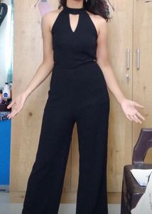 Beautiful Halter Neck Black jumpsuit - Size S