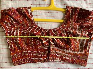 Animal Print Saree With Matching Stitched Blouse