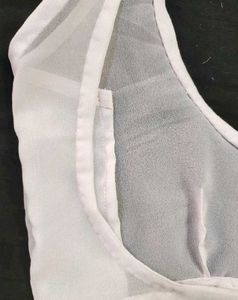 sheer backless blouse (all size colour avail)