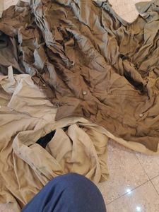 Khaki Button-Down Shirt