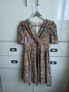 Floral Print Mini Dress