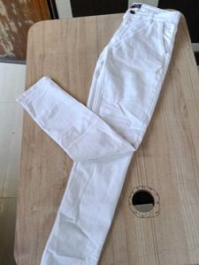 White Casual Pants