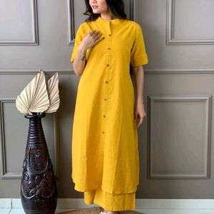 Katha Work Kurta Plazzo Set ❤️