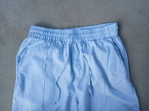 zara Light Blue Casual Pants