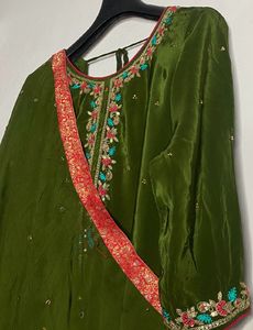 Mahendi Suit Full Stitches 3 Peace Set