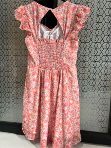 Light Pink Floral Mini Dress