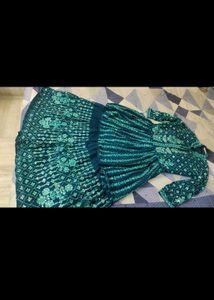Blue Georgette Gharara Set