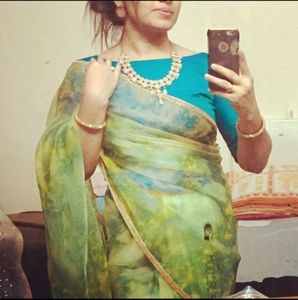 organza saree
