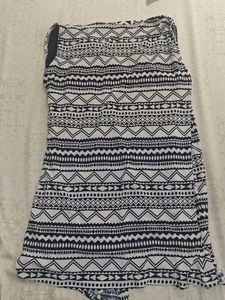 Patterned Open-Front Top