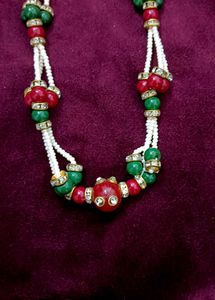 Beaded Necklace with Festive Colors