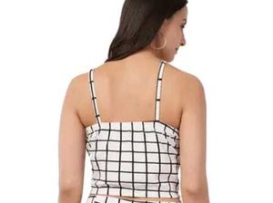 Plaid Sexy Crop Top For Women