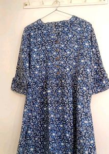 Floral Print Short Kurti
