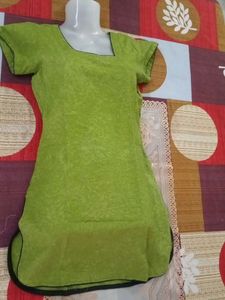 Fresh Green 💚 Suit With Semi Patiala Salwar