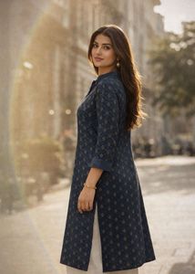 Neel Aabha Navy Kurta ✨ Shop &amp; Slay Now!!🔥😍!!
