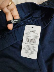 Navy Blue Shein Trousers