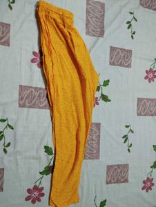 Palazzo Pant Yellow Colour