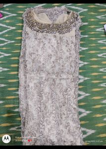 Golden Gown.... Very Elegant....without Dupatta