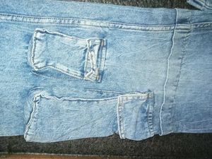 baggy Trendy Light Wash eight pockets