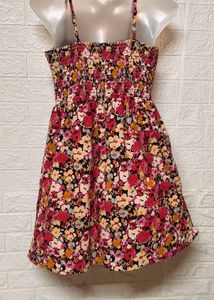 Spaghetti Floral Printed Dress
